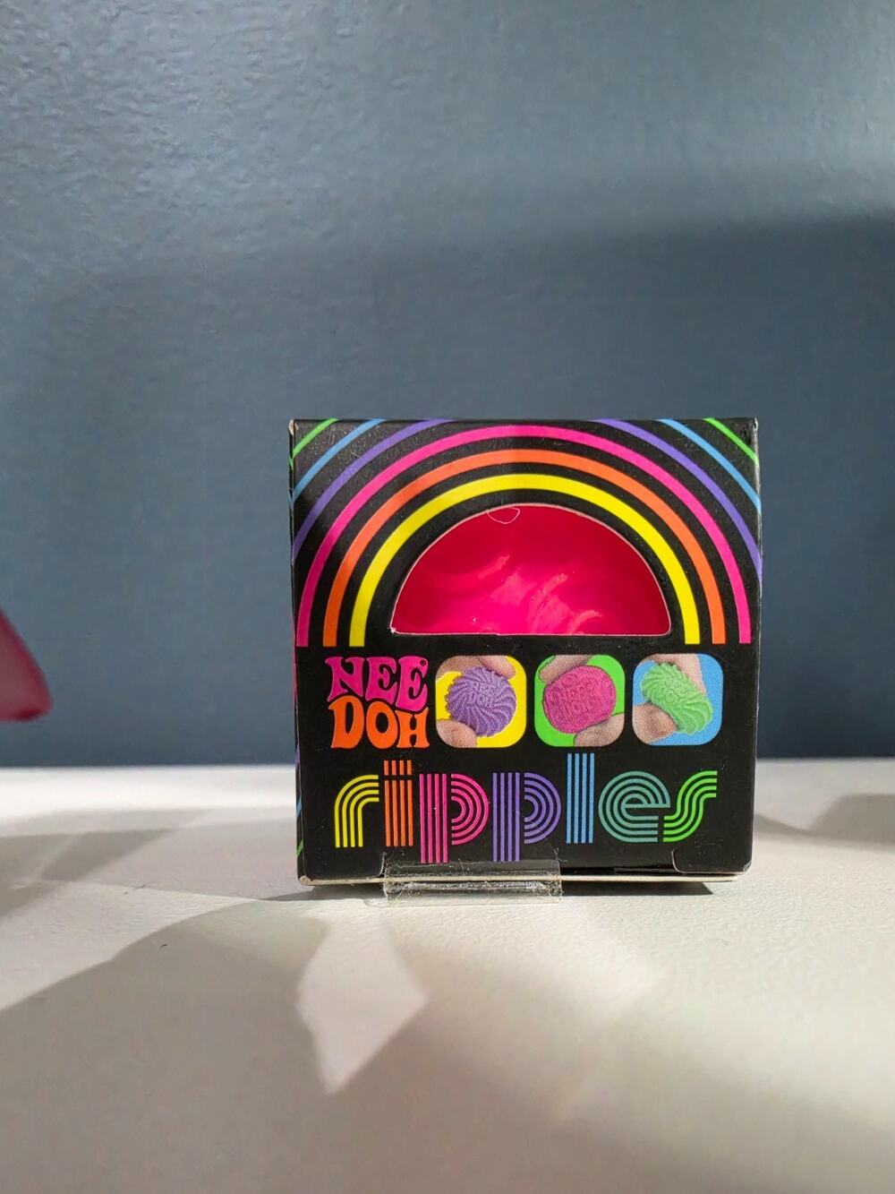 MINI NeeDoh Ripples PINK Schylling Textured Squishy Sensory Toy NEW IN BOX